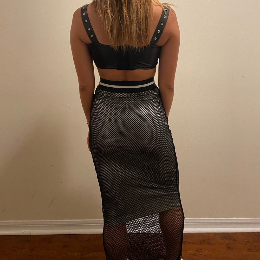 Maxi high waist skirt